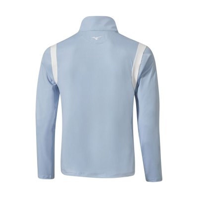 Camisa Mizuno Breeze Elite 1/4 Zip Hombre Azules Claro - Chile M462JZVGKY